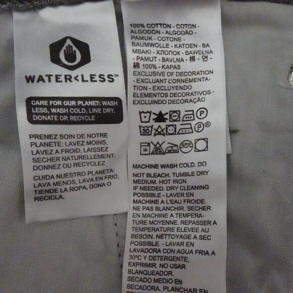 Levi's Relaxed Low Pro Jeans Women's Size 29 Gray Denim Splatter Straight Leg - Picture 12 of 12